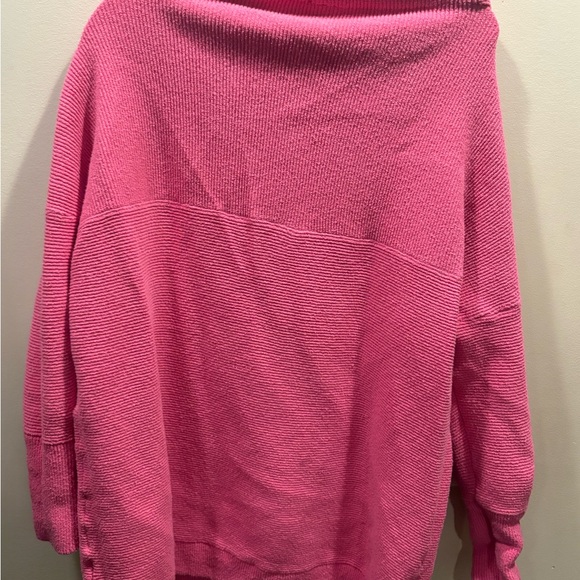 Free People Ottoman Slouchy Tunic Sweater Mock-Neck Ribbed - Picture 5 of 7